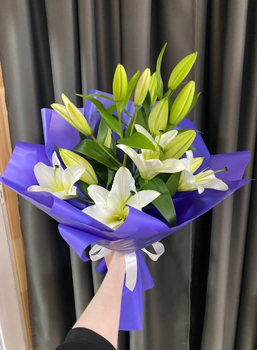 Букет из лилий &laquo;Чистота чувств&raquo; от интернет-магазина цветов в 