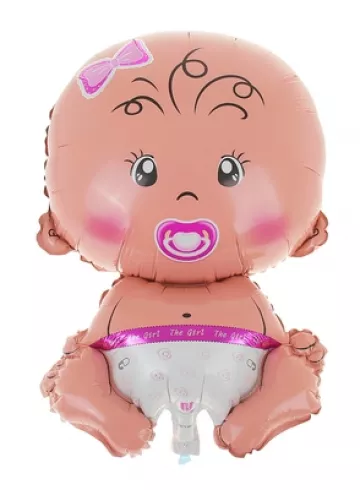 Фольгированный шар с гелием &laquo;Младенец девочка&raquo; от интернет-магазина цветов в 