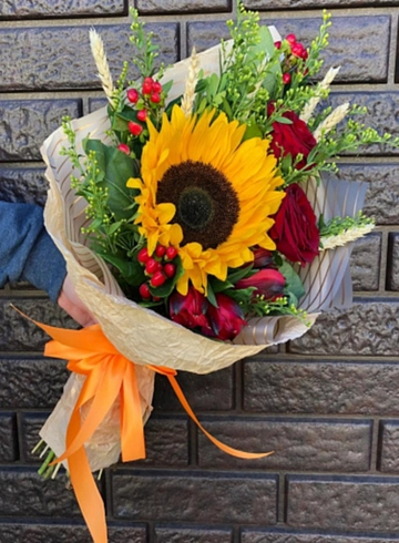 Букет &laquo;Осеннее утро&raquo; от интернет-магазина цветов в 