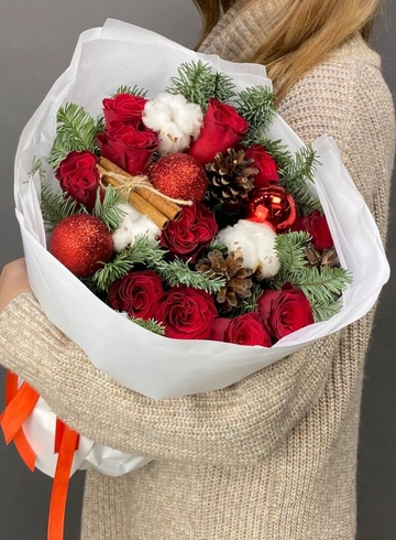 Букет  «Аромат рождества» от интернет-магазина цветов в 