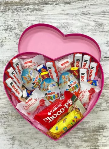 Композиция  &laquo;Сладкое сердце&raquo; от интернет-магазина цветов в 